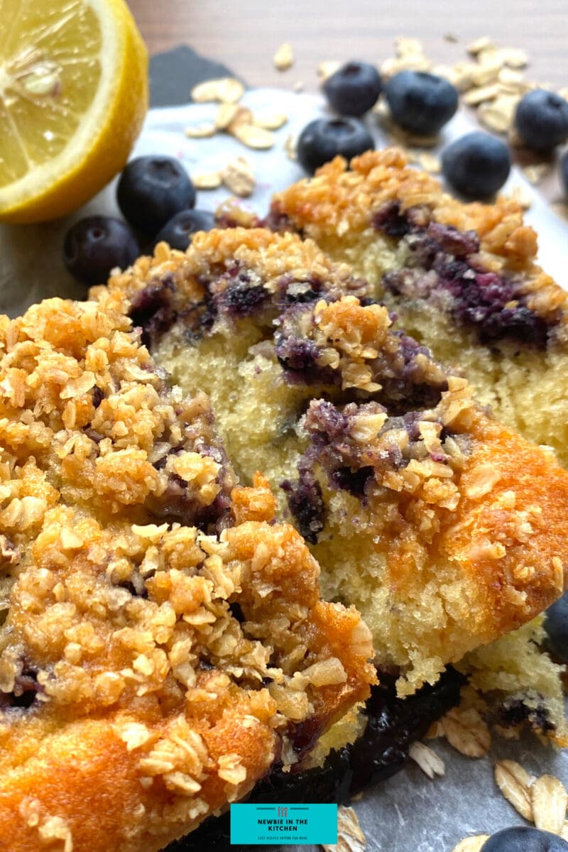 Easy Blueberry and Lemon Crumble Cake. Deliciously soft & moist cake packed with blueberries & a hint of lemon. Topped with a crumble topping. Easiest simple cake recipe ever!