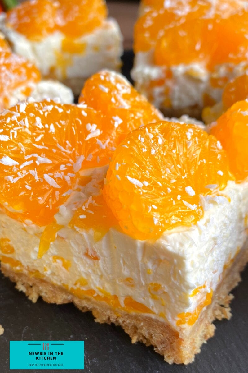 Easy NoBake Mandarin Cheesecake Newbie In The Kitchen