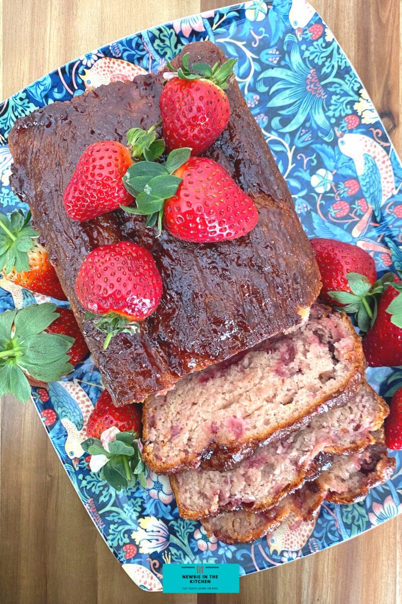 Easy Strawberry French Yogurt Cake. Delicious juicy strawberries, soft and moist, incredibly easy made from scratch cake recipe, great as a tea time snack