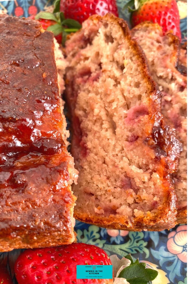 Easy Strawberry French Yogurt Cake. Delicious juicy strawberries, soft and moist, incredibly easy made from scratch cake recipe, great as a tea time snack