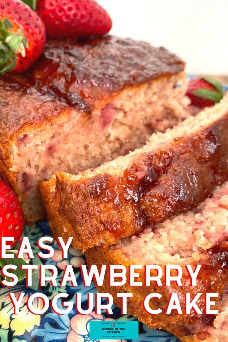 Easy Strawberry French Yogurt Cake. Delicious juicy strawberries, soft and moist, incredibly easy made from scratch cake recipe, great as a tea time snack