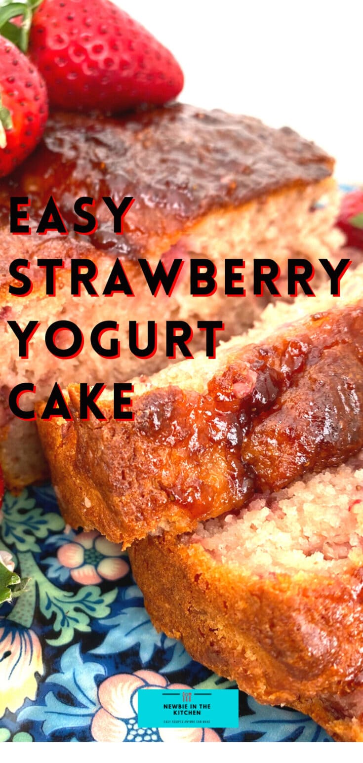 Easy Strawberry French Yogurt CakeP1