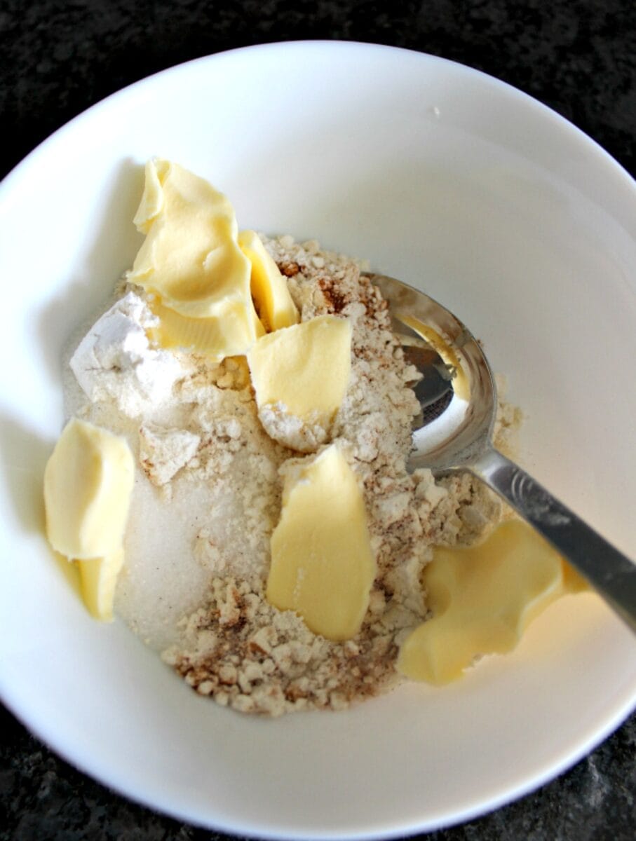 Ingredients for streusel topping