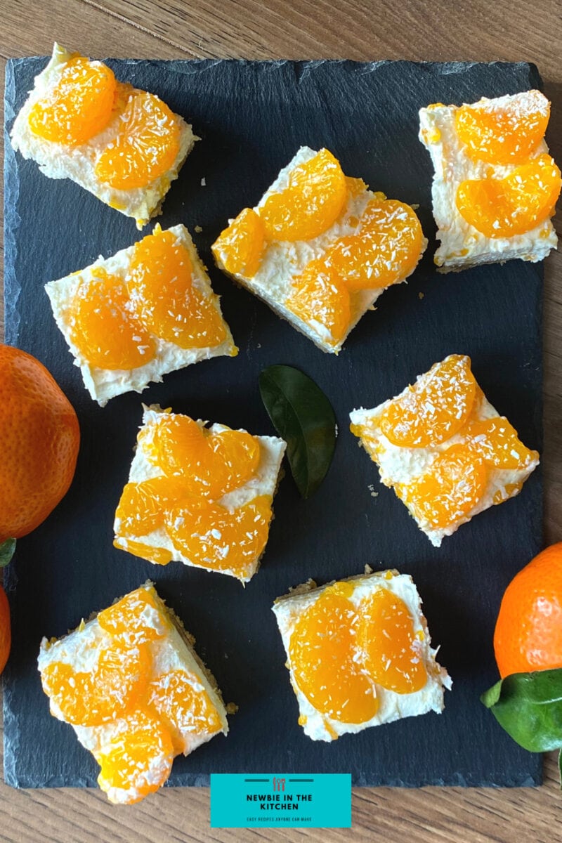 Easy No-Bake Mandarin Cheesecake. A delicious No Bake Dessert, bursting with juicy mandarins in every bite. Easy to make, simple recipe with regular ingredients