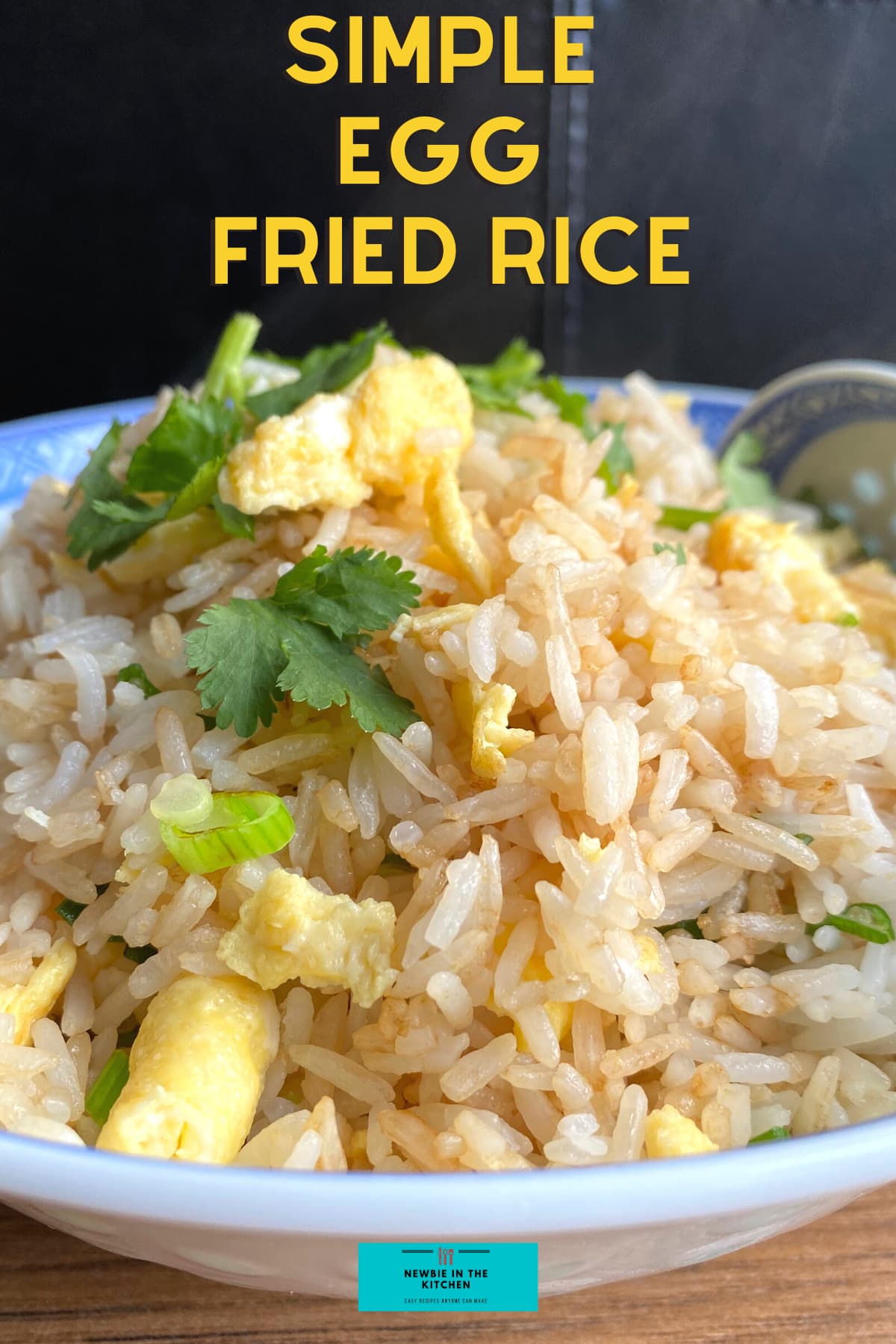 Simple Egg Fried Rice. A simple, easy recipe for how to make Chinese restaurant-style egg fried rice. Takes only minutes to make and turns out perfect every time!