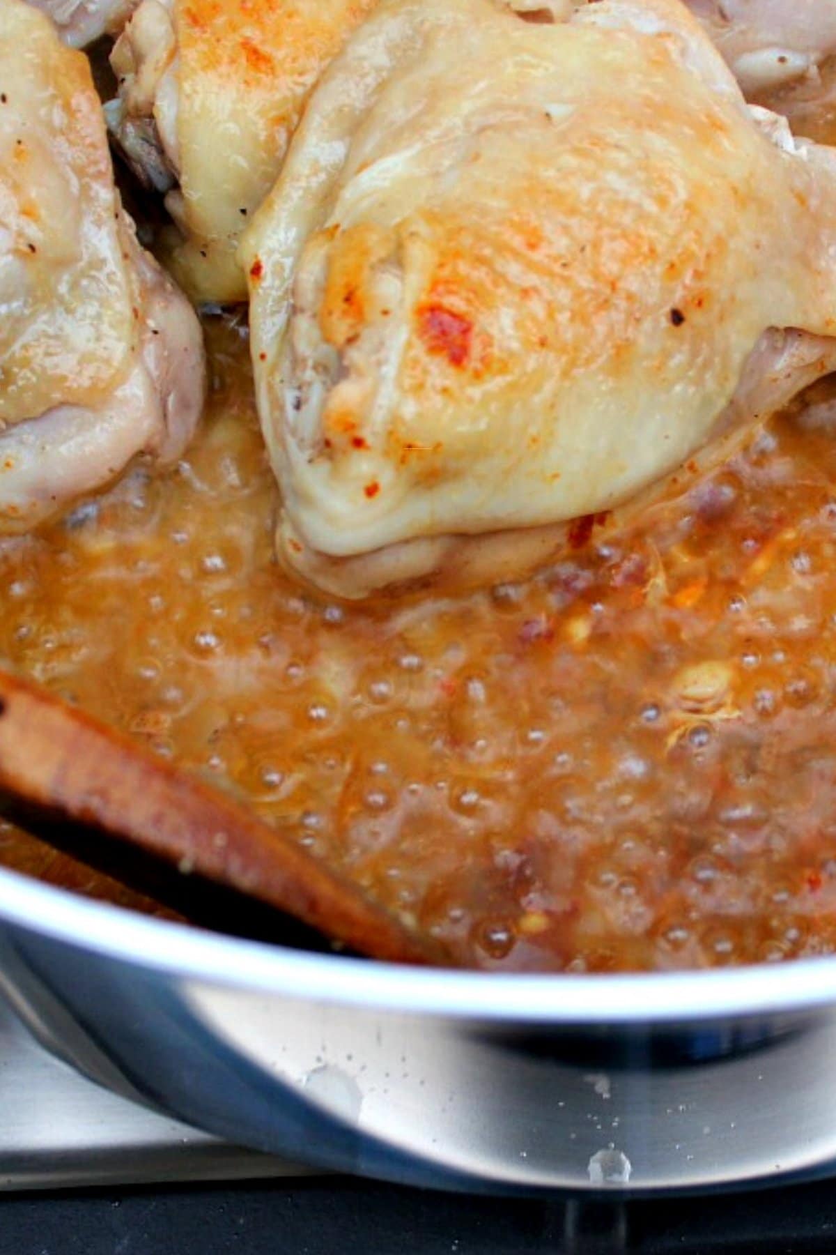 One Pan Garlic Chicken and Rice , add broth