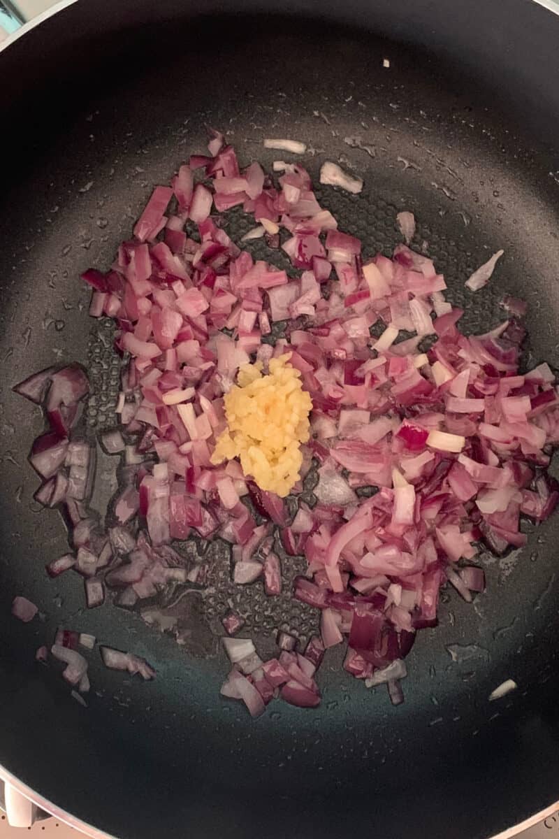 Sautee onion until soft Sautee onion until soft