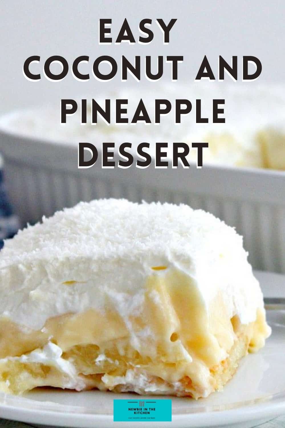 Easy Coconut and Pineapple Dessert Newbie In The Kitchen