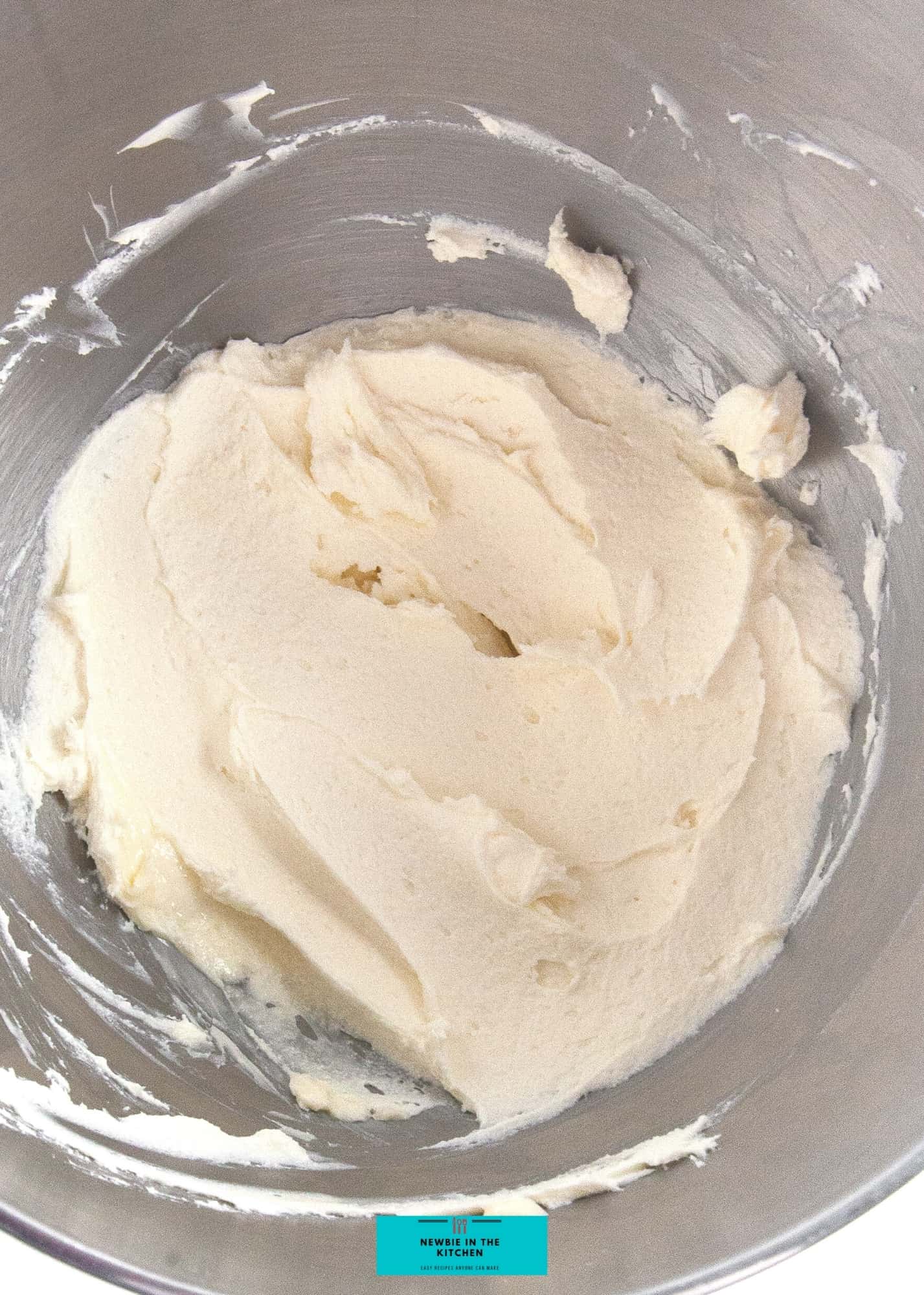 Easy Vanilla Cream Cheese Frosting, whisking until smooth