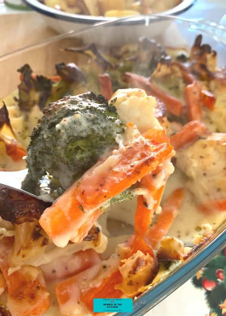 Mixed Vegetable Cheese Bake | Newbie In The Kitchen