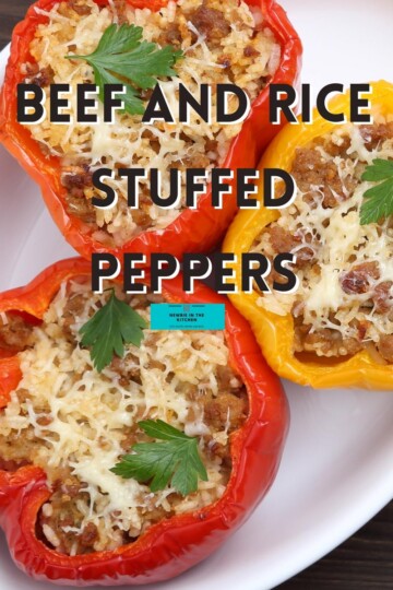 Beef and Rice Stuffed Peppers | Newbie In The Kitchen